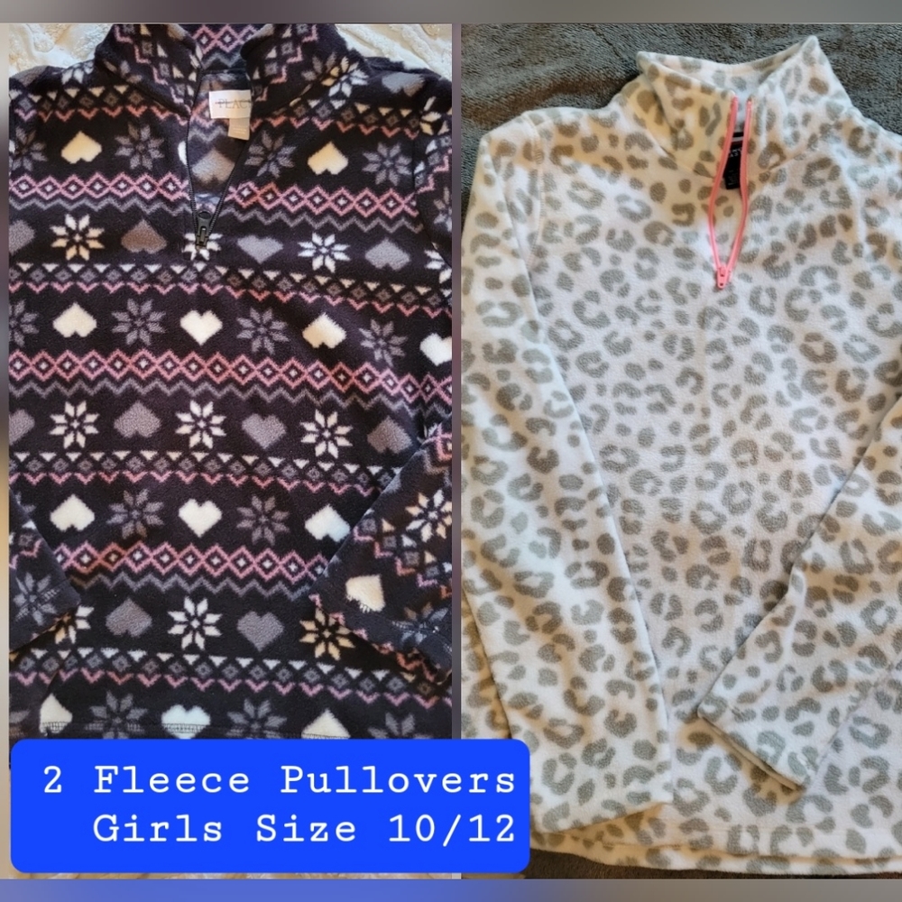 2 Girls Fleece Pullovers